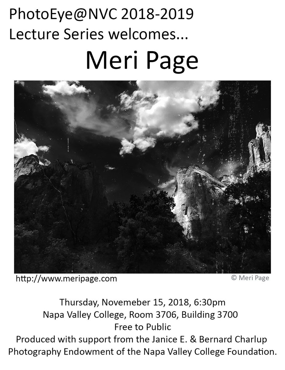 Please join us tonight to welcome Meri Page!