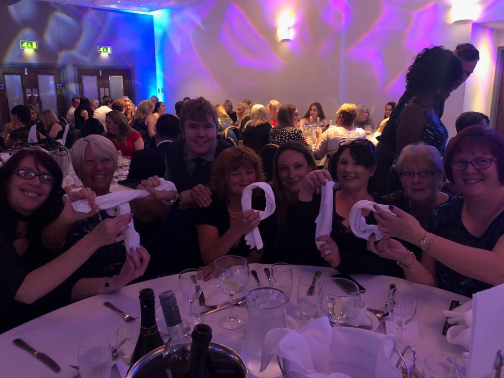 theclareharding's tweet photo. At #gbcareawards and @TPICLtd have gotten creative with their branding ... good luck to all finalists, you’re all awesome 😎 #winners https://t.co/1oRQq5TRa0