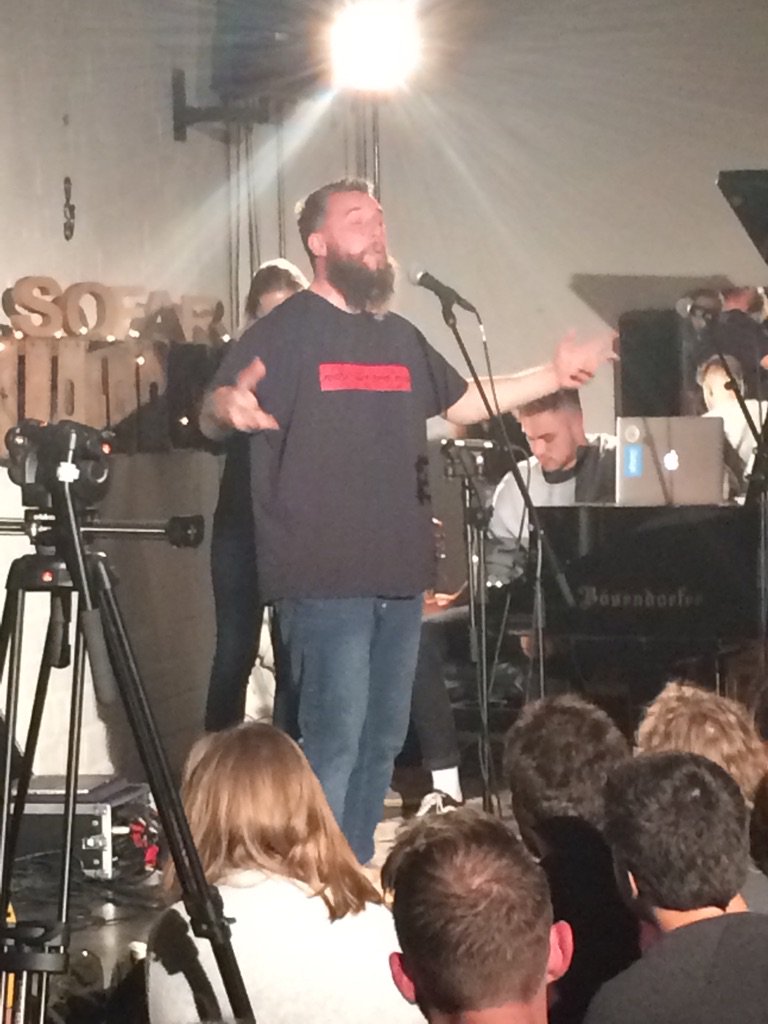 SofarHH's tweet photo. Final act of the night is @joshualukesmith who will awe our audience with a both spoken and sung word performance #sofarhh #sofarsounds #Firestone #FirestoneLIVE https://t.co/j0KXGuFiZ9