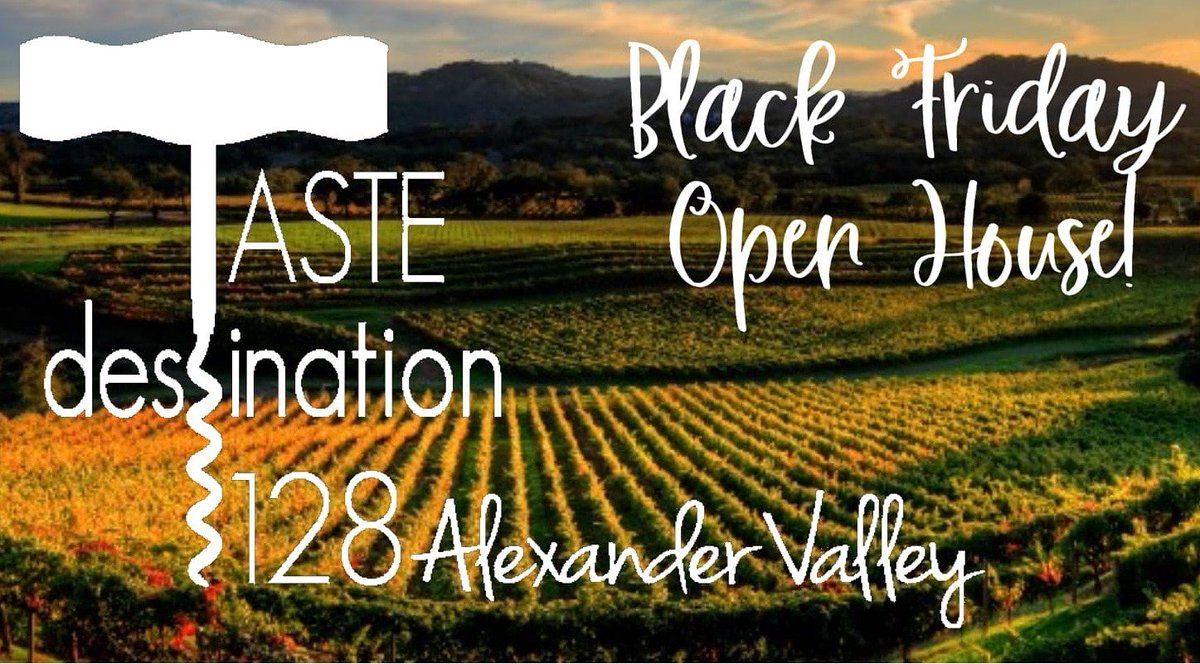 Harvest is done, the vines are going to sleep and our Black Friday event is right around the corner!!  For more info and to buy tickets visit tastedestination128.com/new-events/201…