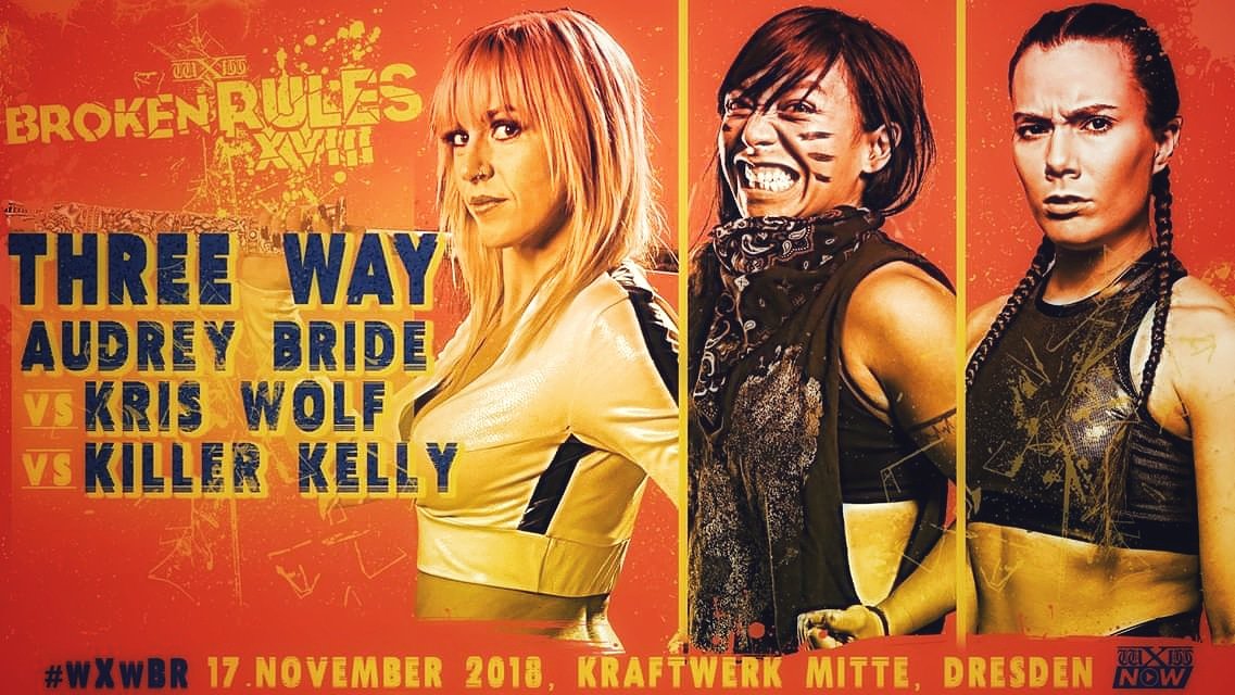 AudreyBride_HCW's tweet photo. wXw Broken Rules in Dresden. This Saturday...with Arrows of Hungary 🇭🇺🛫🛬🇩🇪 #threeway @wXwGermany @wolfinjapan @Kelly_WP #wxw #wxwbr #germany #hungariangirl #liveshow #dresden https://t.co/nUQcLAtoKf