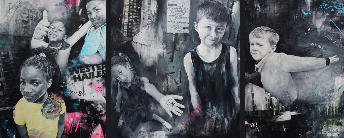 Super proud moment for Miss Blair, being able to share her entry in this year's Scottish Portrait Awards with pupils from S3 Art and Design @ScotPortrait <a href="/WHALE_Arts/">Whaleart</a> #employability #artteachersstillpaint