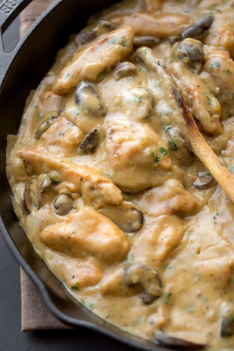 thekitchn's tweet photo. This Creamy Chicken Stroganoff Is Perfect Comfort Food — Delicious Links https://t.co/9MYD1AfrlV https://t.co/PqodUyILen