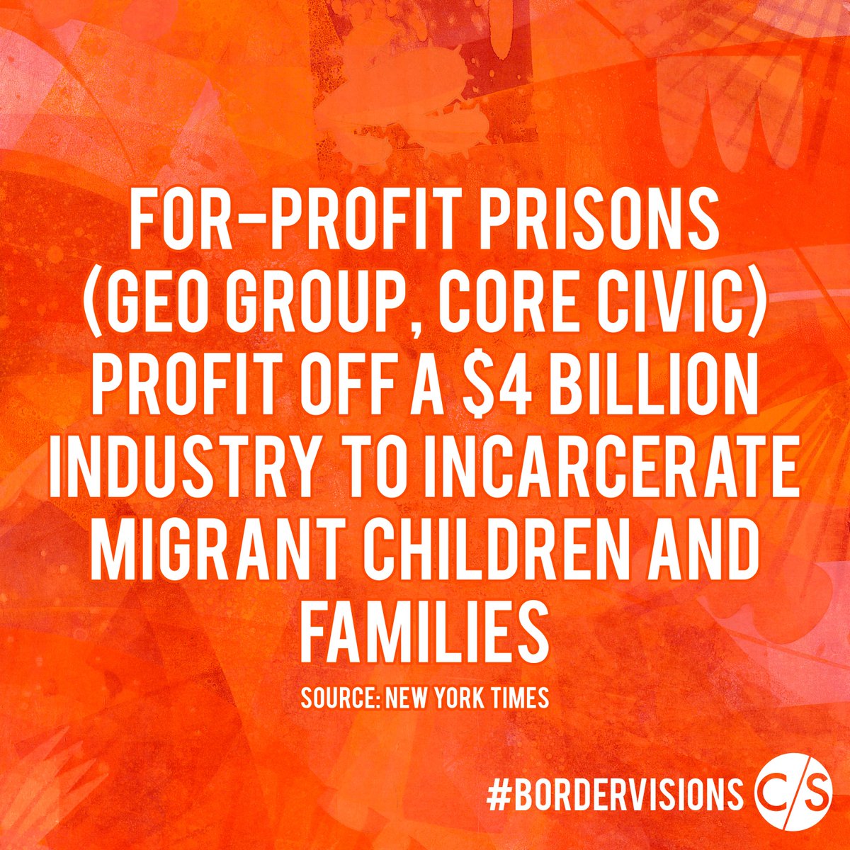CultureStrike's tweet photo. Every year the US awards private contracts to prison groups detaining migrants for profit. These companies are notorious for abuse and exploitation. As artists, we harness the power of culture and storytelling as a force of resistance and a tool to fight back.
#BorderVisions https://t.co/FX4LLZYhs1