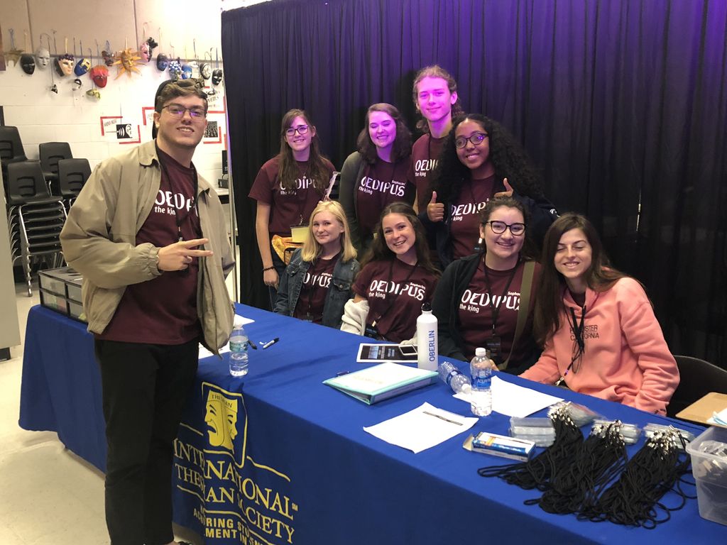 LymanHighSchool's tweet photo. Welcome to Lyman, Thespian District Three schools! We are glad you are here! Break a leg this weekend! @LymlightProd - Everything looks amazing and is so well organized! #WeAreLyman https://t.co/Rh8ivK0xh6
