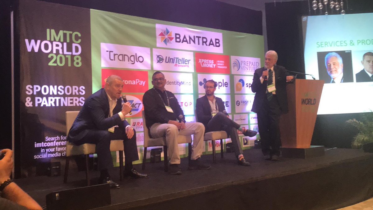 currencymatters's tweet photo. Our CEO @JJonAnderson contributing to the panel this morning at the #imtcworld2018 Conference in #Miami discussing service provision to the #mto industry #currencymatters https://t.co/xBjZTWIXbN