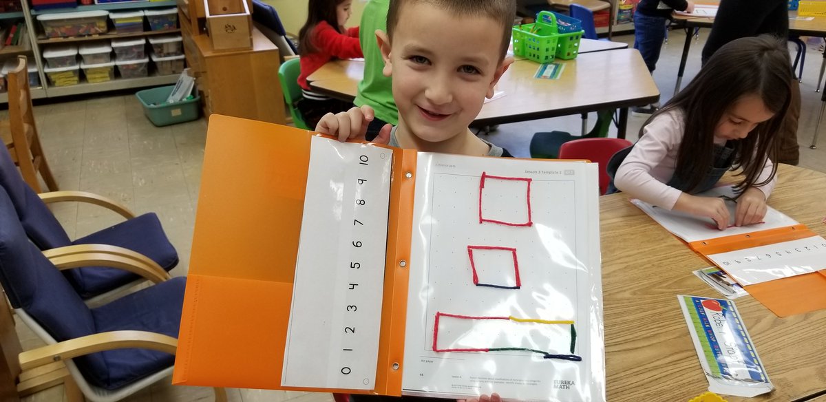 the5to9teacher's tweet photo. We are learning all about shapes this month. Today we explored rectangles with wikki stix! #eurekamath #handson #wikkistix #kindergartenmath #ColdSpringELC https://t.co/bltNFKSFtB
