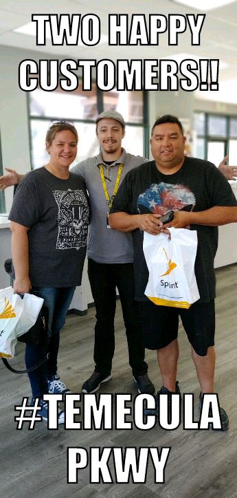 Customers leaving happy with 2 new #iPhoneXR with #sprints lease one get one deal and a new #ipad ! 
#SprintComplete 
#SprintFam
#bestdealinwireless
#temecula