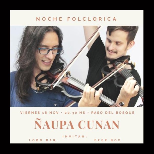 lobobarbosque's tweet photo. 🤔 ¿Todavía no tenes armada la salida del viernes? 👉 ¡Vení a Paso del Bosque 🌳 con amigos! 😏 A las 20:30 hs arranca la 🎶 NOCHE FOLKlÓRICA en VIVO de ÑAUPA CUNAN! 🙌 Invitan LOBO Bar del Bosque y @BeerBoxRosario. Te esperamos con los mejores 🍹 tragos y la mejor 🍺 cerveza. https://t.co/x7avJqXCSa