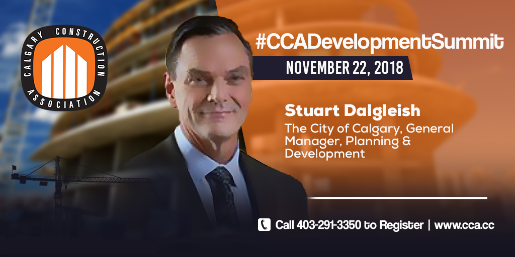 CCAbuildsYYC's tweet photo. Stuart Dalgleish, GM Planning & Development @cityofcalgary, will share his experience "Developing Safe and Inspiring Neighbourhoods!" November 22. #CCADevelopmentSummit https://t.co/7jMI7wPbcH https://t.co/Zf9UioetHt