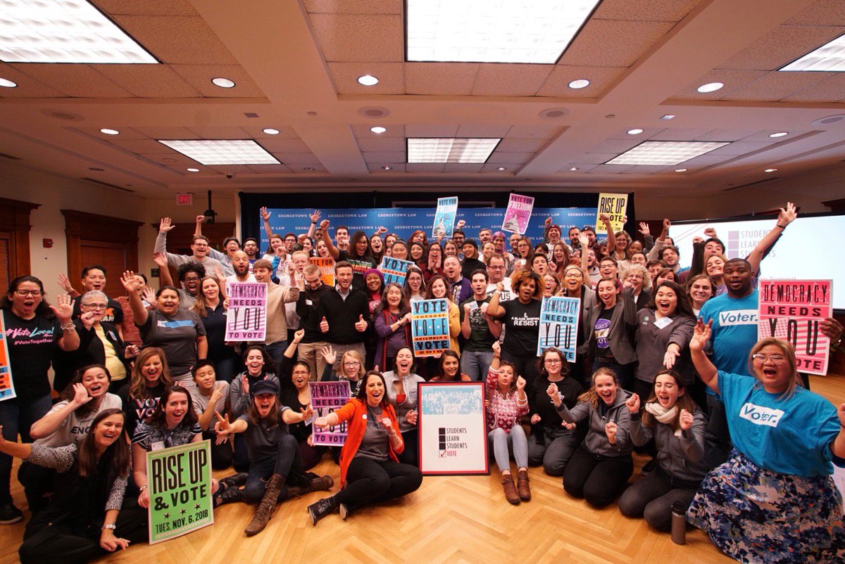 YoungInvincible's tweet photo. Students Learn, Students Vote Coalition's Post-Election Summit is coming to a close. We're thankful for all who attended and shared their reflections on the successes and areas of growth from the 2018 Midterm Elections! https://t.co/XfTTYQnmZR