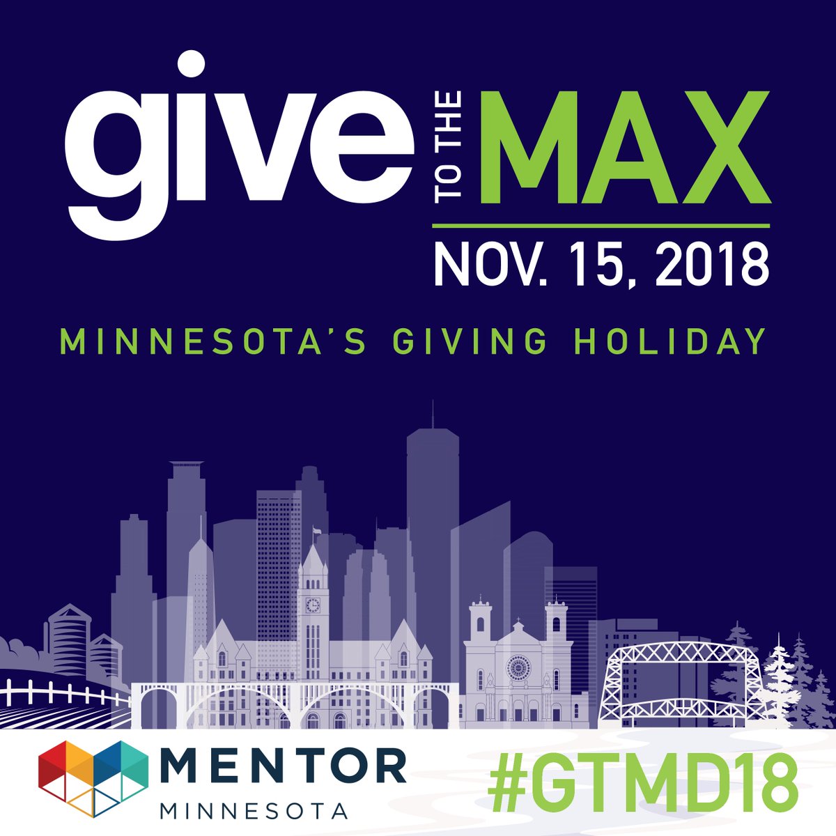 MENTORMinnesota's tweet photo. It's been an exciting #GTMD18 for us, but it's not done yet! We know there are many nonprofits out there, and we thank you for your support, today & always. Join us as we continue to lead the mentoring movement in MN! https://t.co/HGKNe5KESx #MENTORinMN #ThankYourMentor https://t.co/wcJlh9EgMA