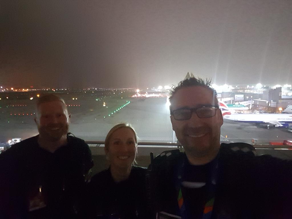 DSuptJonHull's tweet photo. Late shift tonight with the lovely officers at Gatwick! https://t.co/2cKnoDpdB3