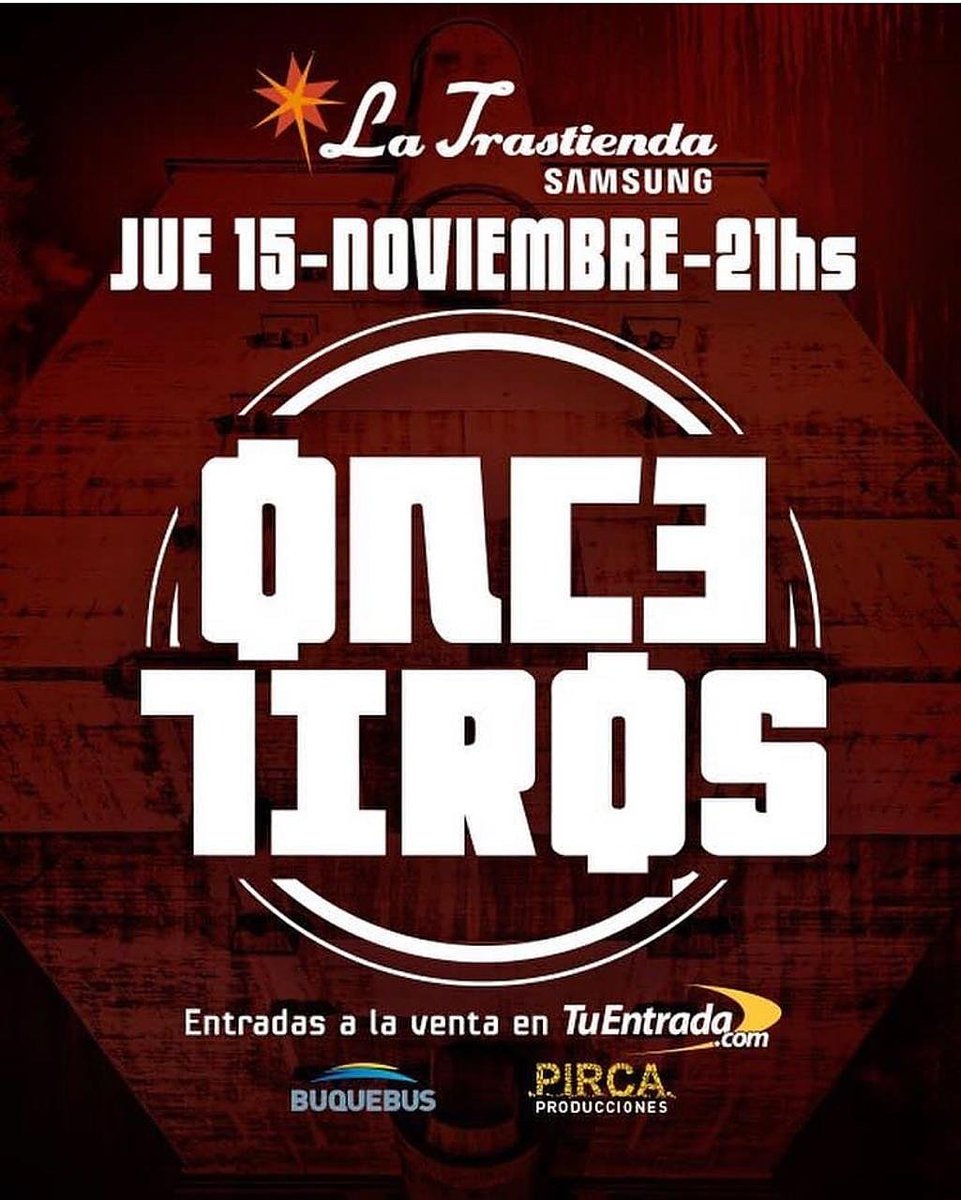Hoy se presentan los @OnceTirosComUy en <a href="/LaTrastiendaBA/">La Trastienda</a>