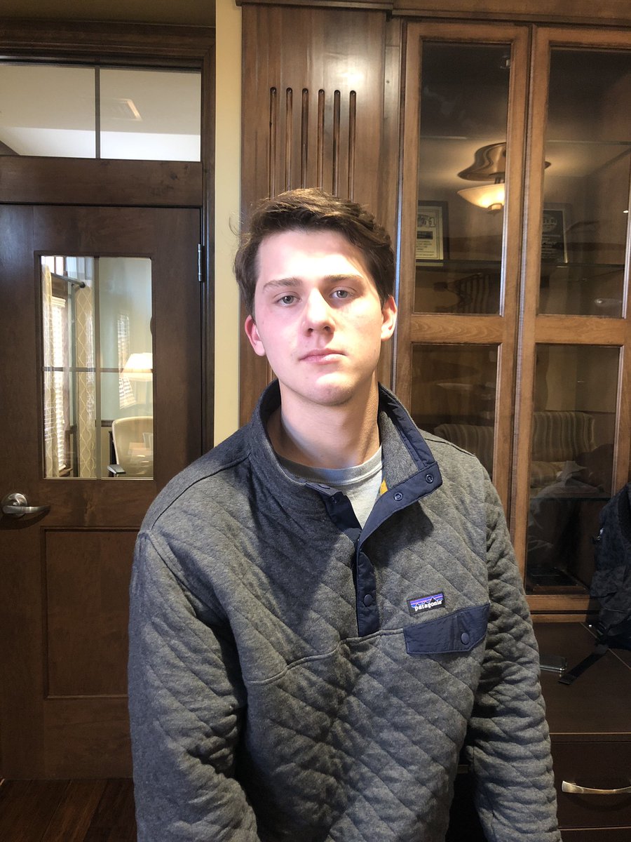 WierAlex's tweet image. Matt Wasson, a Sophomore Accounting student, gets his news from the Morning Brew. He sees all of his breaking news on social media #MGMT3300C