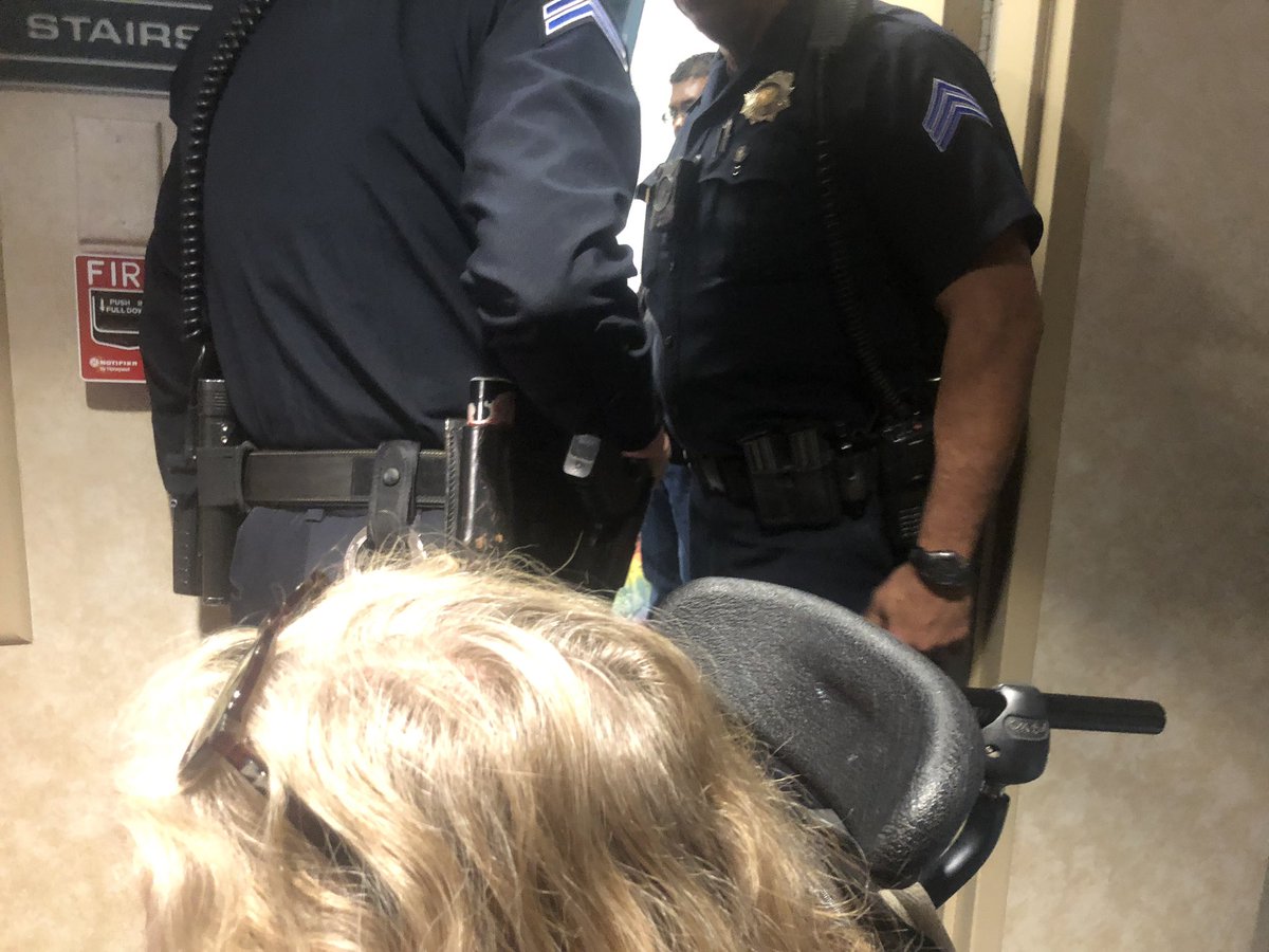 NationalADAPT's tweet photo. Police have arrived and we overhear them talking about “fire hazards” #ADAPTisComingHome #ADAPTandRESIST #FreeOurPeople https://t.co/MxB8joHPoG