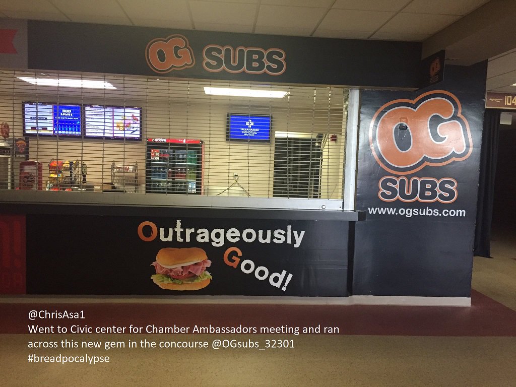 OGsubs_32301's tweet photo. Visit the OG Subs concession stand at the Donald L. Tucker Civic Center for FSU Women's Basketball today at 7pm. Doors open at 6pm. #BeatJacksonville #OGsubs #FSUstudent #TallahasseeBusiness #FSUalumni #FSUboosters https://t.co/GnqczXeQFZ