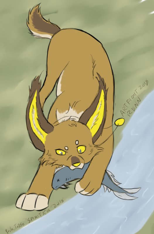spirit_kin's tweet photo. Here are my #artfight2018 works!
For @TheRoguez @thetvshowfan and Foxiei on Deviantart and Instagram https://t.co/igOadhCWBx