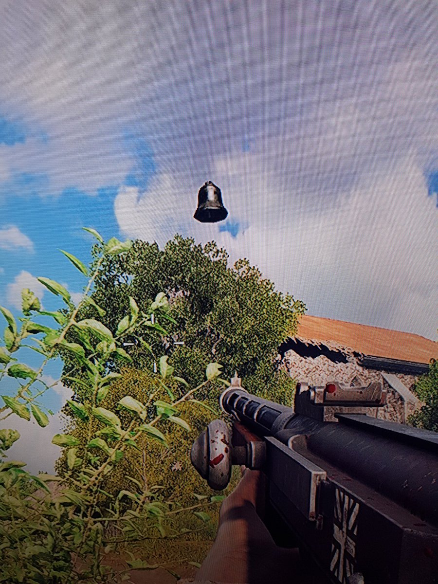 waynethickett83's tweet photo. @Battlefield loving the game so far but noticed in Arras the tower may get destroyed but the bell floats in mid air still. #oops #BattlefieldV #magicbell https://t.co/CjwknaD5Dj