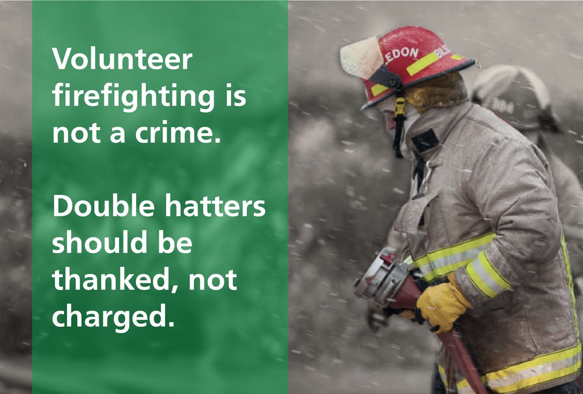 The Economic Outook commits to protect Ontario’s double hatter firefighters, once and for all. This is welcome news after years of relentless advocacy. We are hopeful that new legislation will allow double hatters to continue to serve their communities as dedicated volunteers.