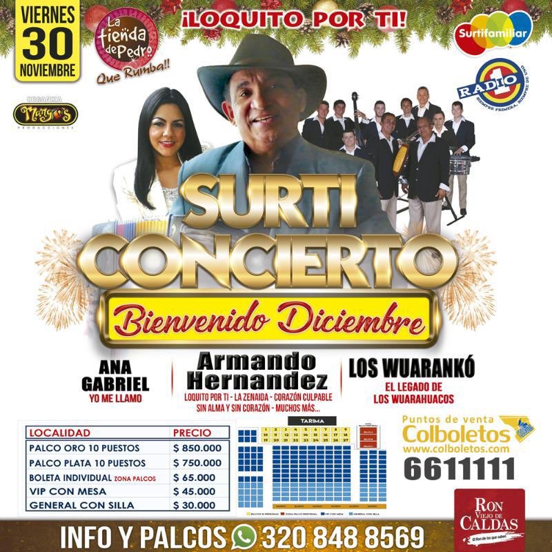 Dos entradas dobles para este concierto en Cali.
Escriba un número del 1 al 200
Dar RT y FAV los dos primeros que acierten ganan! <a href="/ZonaLibreDeHumo/">#ZonaLibreDeHumo</a> <a href="/espinalpipe/">Felipe Espinal</a> <a href="/ElPetisoArango/">Carlos Arturo Arango (Petiso) 😉</a> <a href="/IgorDario/">Igor Darío Arias</a> @PinaJefer <a href="/nelcalceto/">Nelson Calceto Vargas</a> <a href="/Surtifamiliar1/">Surtifamiliar</a>