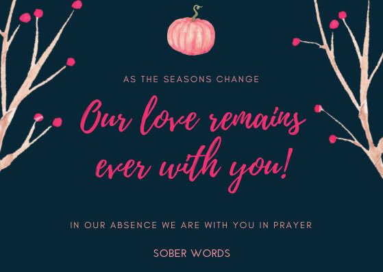 thesoberwords's tweet photo. This holiday season our love remains with all of those who are in treatment. They may be away from family, friends and their community, but we support them in their efforts towards recovery. .
.
#soberwords #holiday #thankful #grateful #loveforall #recovery #soberfamily https://t.co/ShDSdwiat6