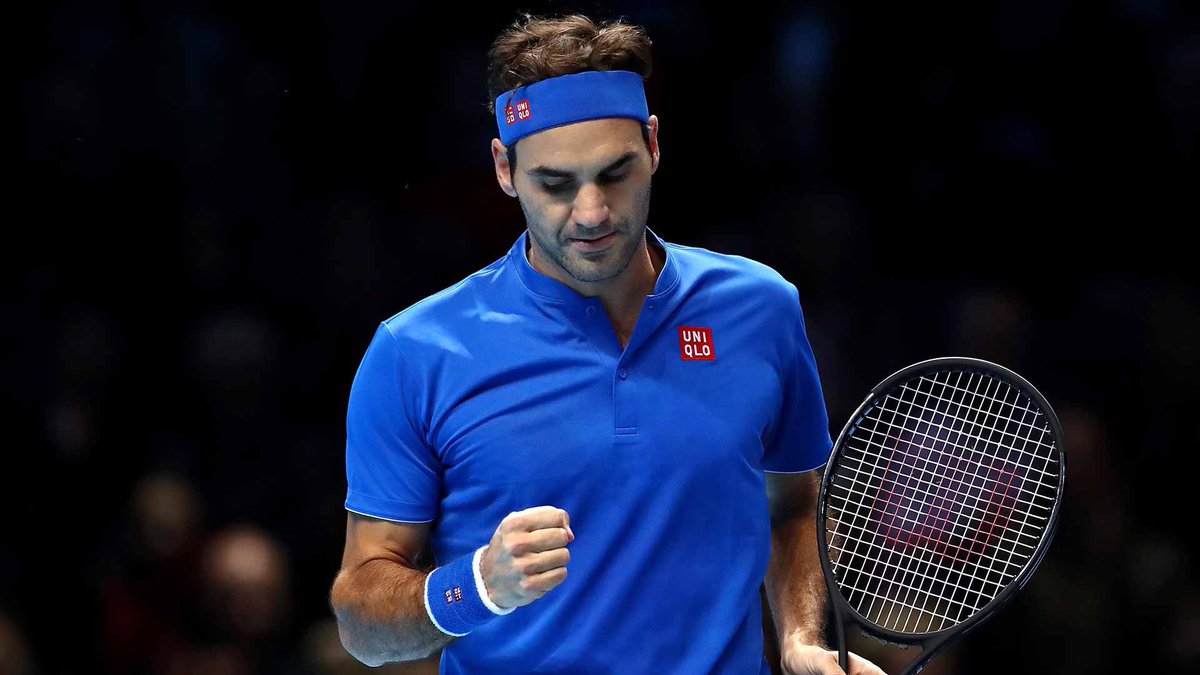 Roger Federer defeats Kevin Anderson 6-4 6-3 to finish #1 in Group Lleyton Hewitt and advances to the semifinal stage of the ATP Finals. 📸 ATP