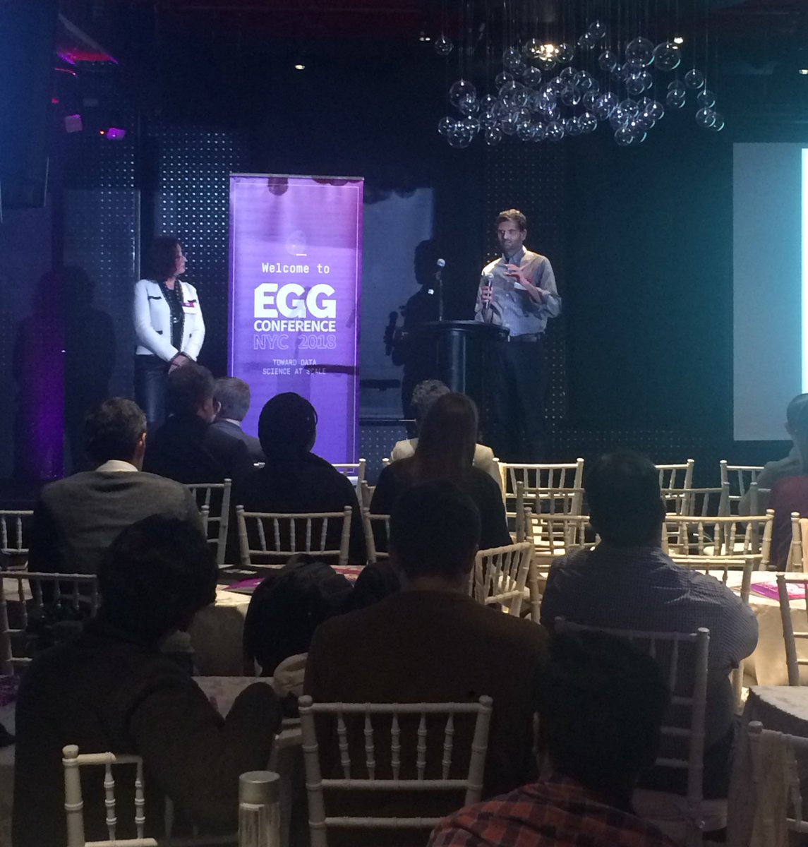 lynnheidi's tweet photo. "How do you get started? You need to find a need ... What is driving certain failures, and what are you going to do about it? Collect the data, try it out, and when you try something, see if you can actually predict something." Mihaela Nistor, Bloomberg @business #EGGstaticNYC18 https://t.co/n3GYBX2l51