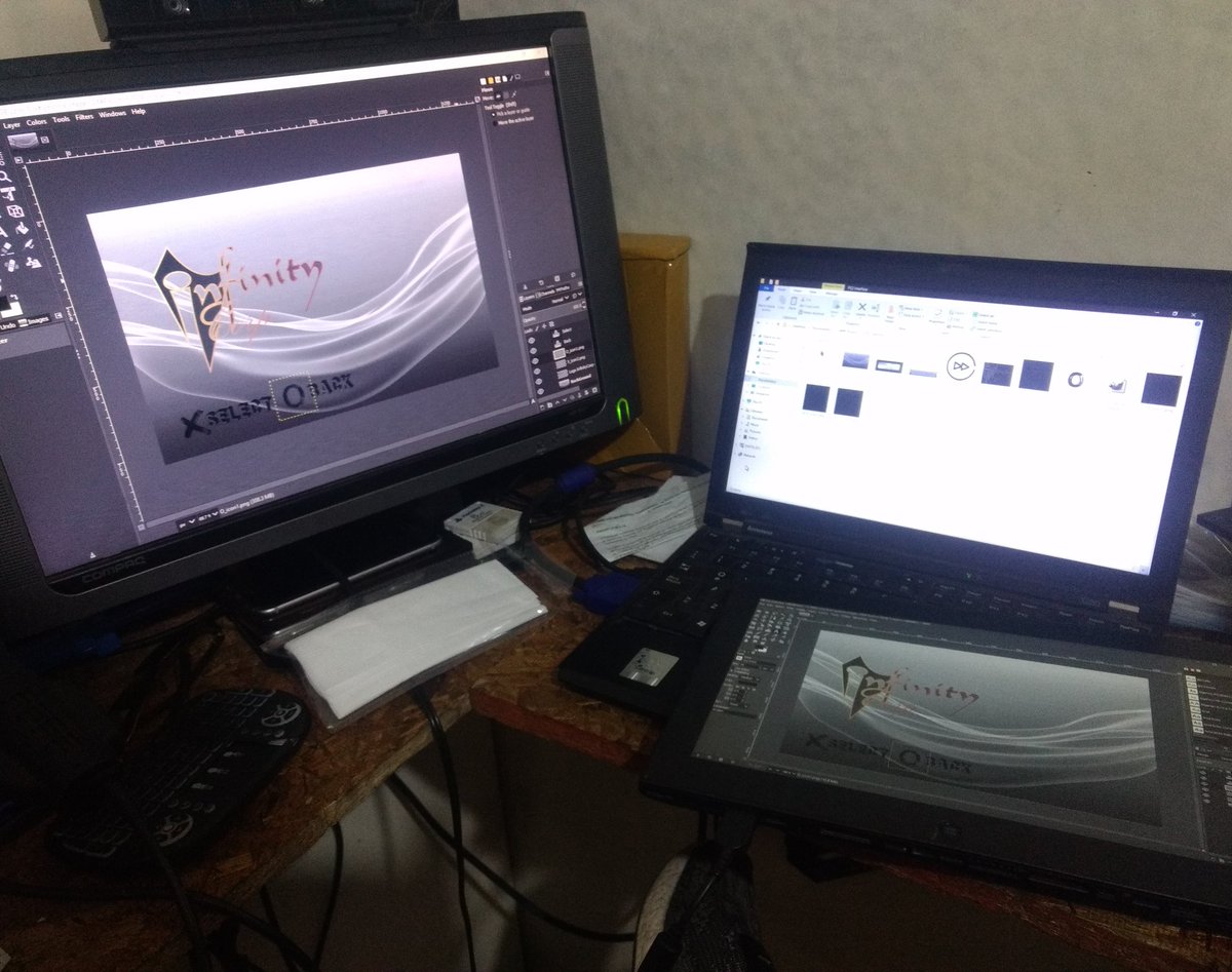 HazhiCorp's tweet photo. #InfinityCorp #Thinkpad #ThinkpadHelix #ThinkpadX230 #Gimp #PS2 #InfinityCorpVideoGames https://t.co/0jTr7XCWBB