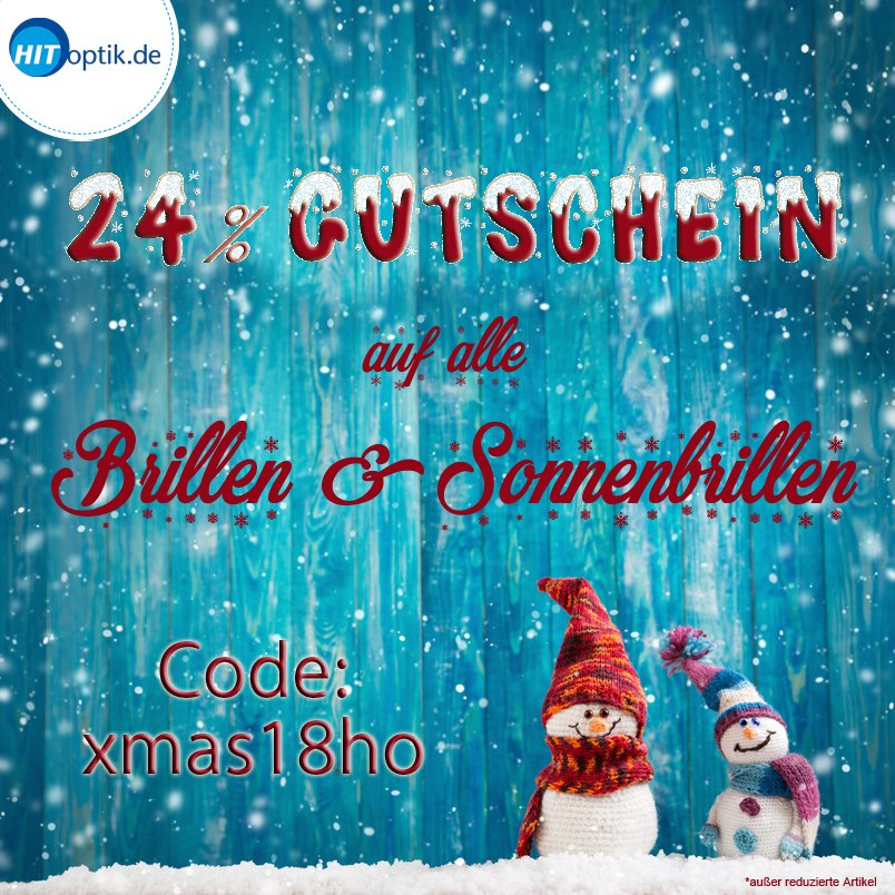 Bis 31.12 auf hit-optik.de shoppen, ab 125 Euro Einkaufswert Code xmas18ho eingeben und 24% weniger zahlen. *außer bereits reduzierte Artikel 
#hitoptik #weihnachten #gutschein #sonnenbrille #brille #sparen #weihnachtsgeschenk