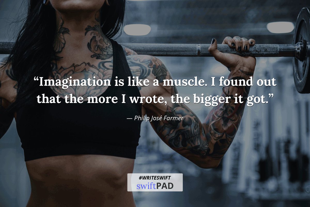 writewithwritaa's tweet photo. #NaNoWriMo Day 15 #halfwaythere 
SWIFT KITA

Imagination is like a muscle. I found out that the more I wrote, the bigger it got.
― Philip José Farmer

Photo credit @aloragriffiths 

#NaNoWriMo #NaNoWriMo18 #nanowrimo2018 #writeSwift #amwriting #writerslife #WritingCommunity https://t.co/8WPpXu1cAK