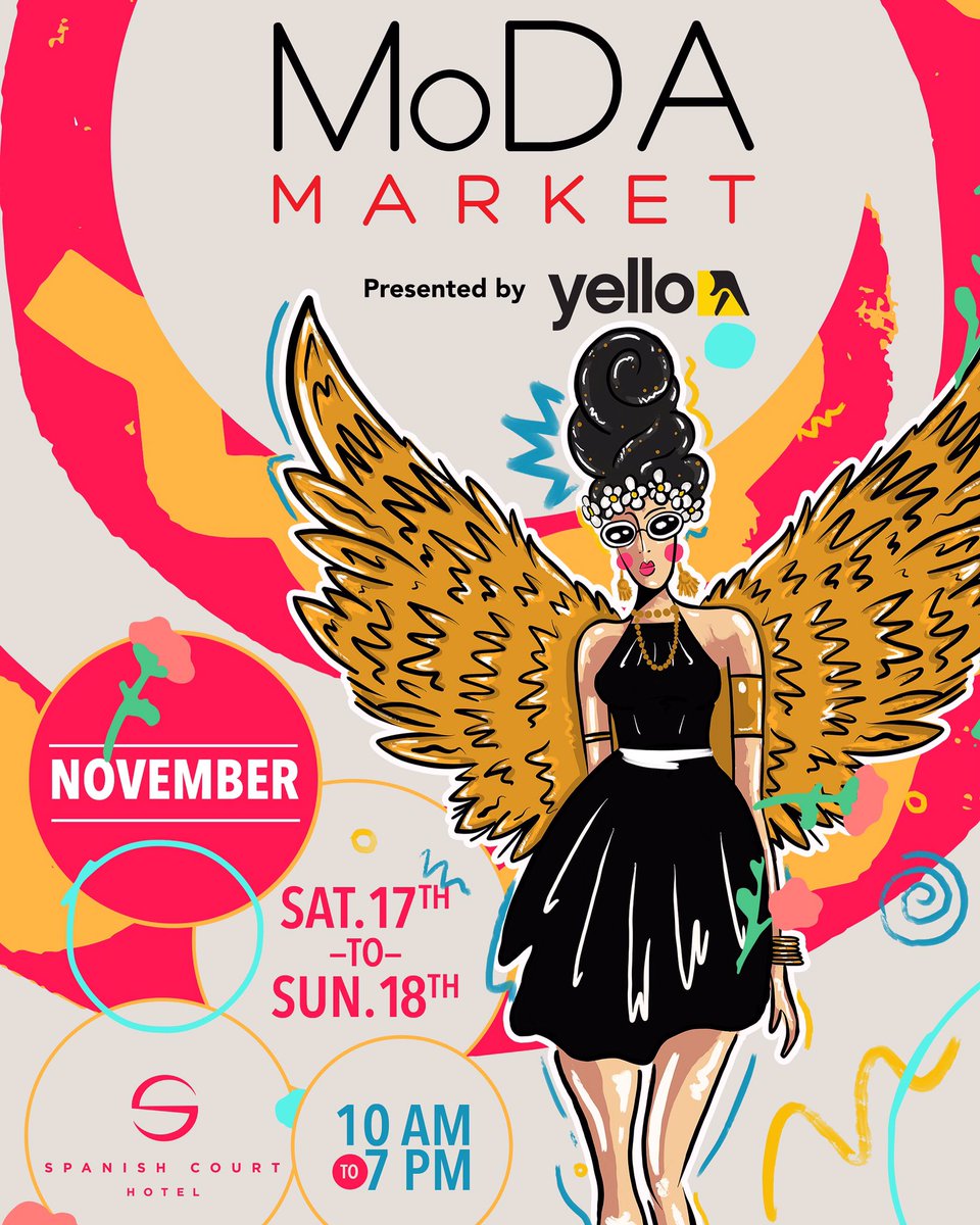 Collection_Moda's tweet photo. Everybody's favourite shopping playground #MoDAMarket is back this Saturday and Sunday, presented by @YelloJm! 💄👗🎶📚🎁⁣

$1000 per person, children under 12 are free. See you at The Worthington, Spanish Court Hotel. 
⁣
#MoDASeries #MoDAMaker #Fashion #Art #Lifestyle https://t.co/D4GgMyc5oe