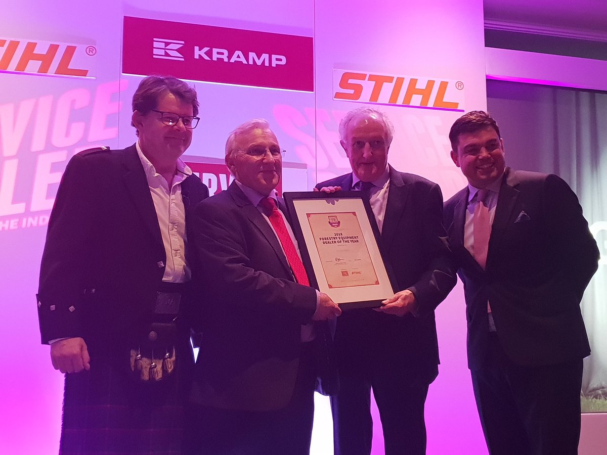 ServiceDealer's tweet photo. Proud to announce @Gustharts as #ServiceDealer18 Forestry Equipment Dealer of the year, sponsored by @STIHL_GB https://t.co/paQGnZ3I4H