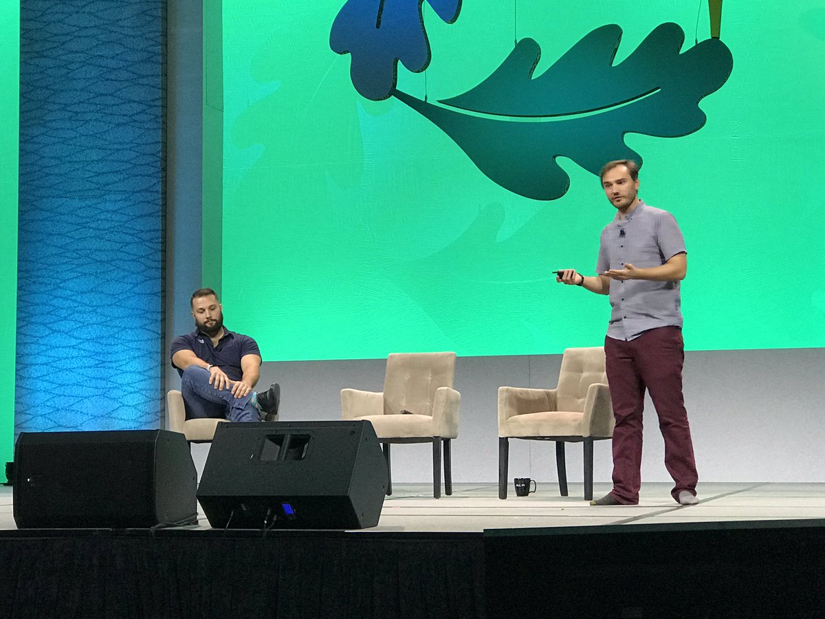 USGBC's tweet photo. How do you take urban waterways and turn it into the crux of a city that enhances the life within them? The guys at #Chicago’s own @UrbanRiv unpack the #sustainable strategies employed in their wild mile project on the #Greenbuild18 master series stage! https://t.co/gCUhqEmV2l