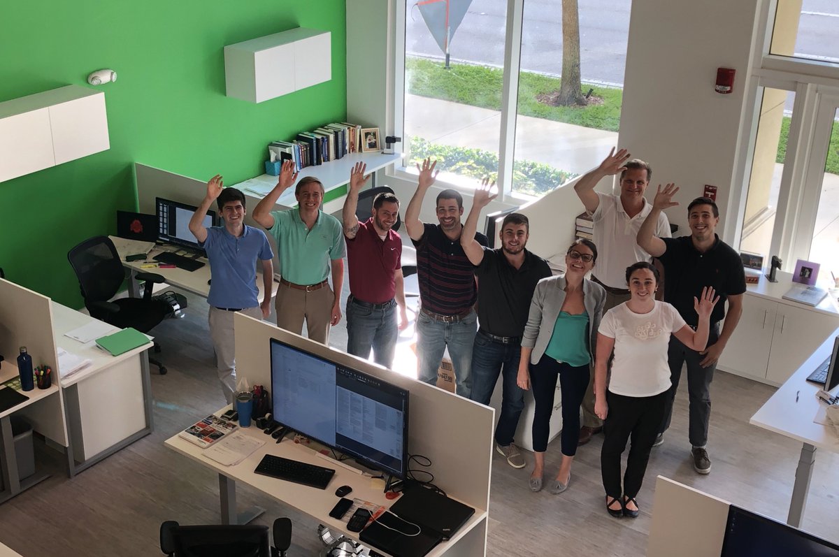 JezerinacGroup's tweet photo. Hello Twitterverse! Our #FirstTweet from our brand new office space #GreenWallProud #TeamJezerinacGroup #TapWorks https://t.co/XbRhPS1M9A