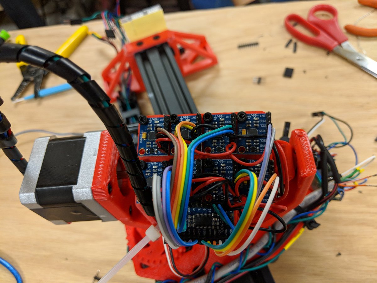 MarkCBlair's tweet photo. Want an accelerometer accurate up to a millimeter per km of travel... A little sensor fusion and this contraption promises to make that real... Dead reckoning navigation is getting easier... #GUBotDev projects are going strong https://t.co/LOzWEyZkyp
