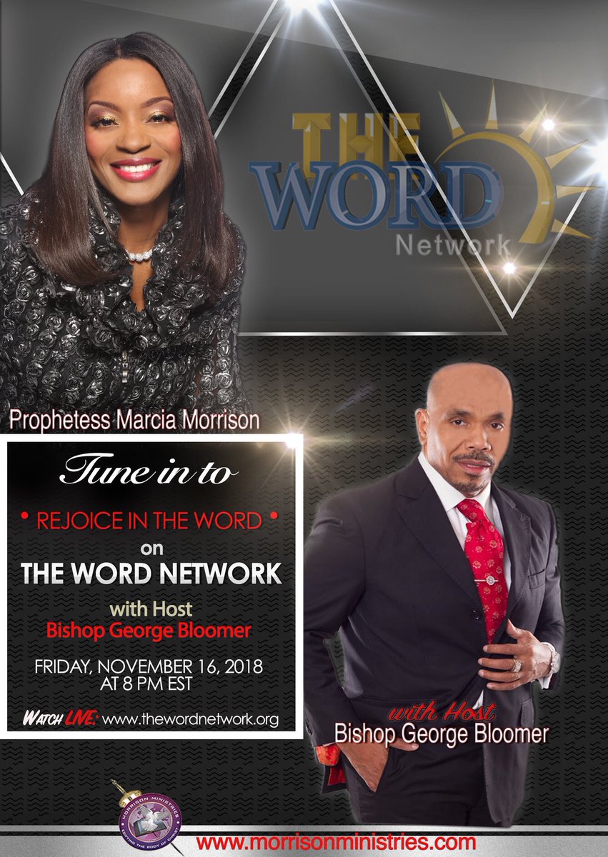 ProphtessMarcia's tweet photo. It happens FRIDAY on #TheWordNetwork!! Tell someone &amp; tune n to Rejoice in the Word - Nov 16th at 8pmET!! Watch LIVE https://t.co/K2adLpdo4y https://t.co/l4HtldglQf