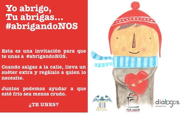 Dialogos_Jal's tweet photo. Esta temporada invernal podríamos hacerla más leve. ¡Vamos a #AbrigarNOS! En tus trayectos diarios lleva un abrigo extra para alguien que pueda necesitarlo y cobíjalo. Te Unes ? https://t.co/C6hZ1RJVhl
