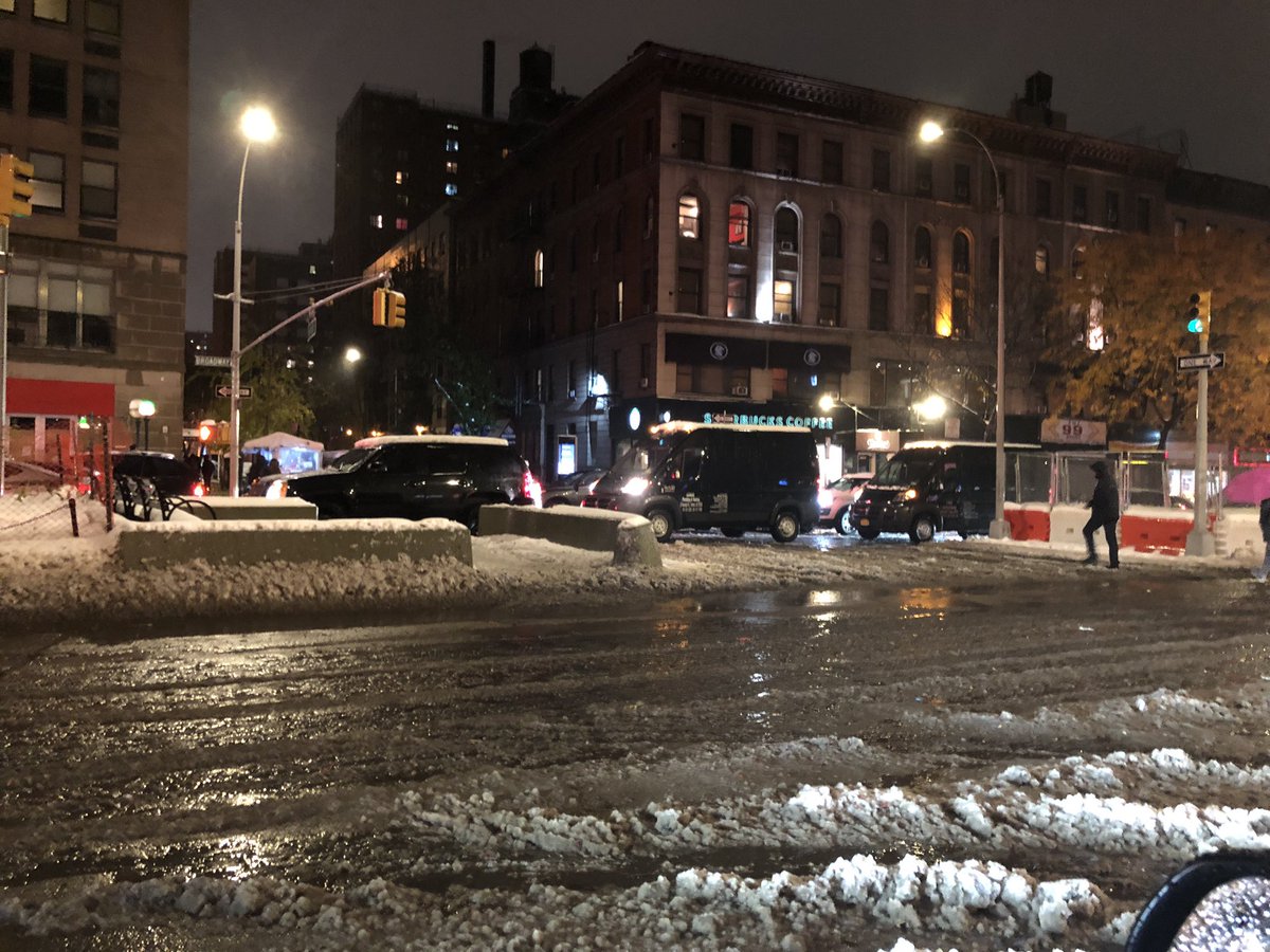 Broadway and 103 going uptown. Parking lot. #nycsnow #TrafficAlert #TrafficUpdate #snowstorm #ugh
