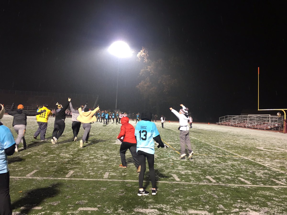 colemank82's tweet photo. #powderpuff2018 with real powder! Congrats to the seniors on the W. But a great showing by both teams #ALExcellence thanks for the support from the community to benefit CRS. https://t.co/npJvXdpw8n