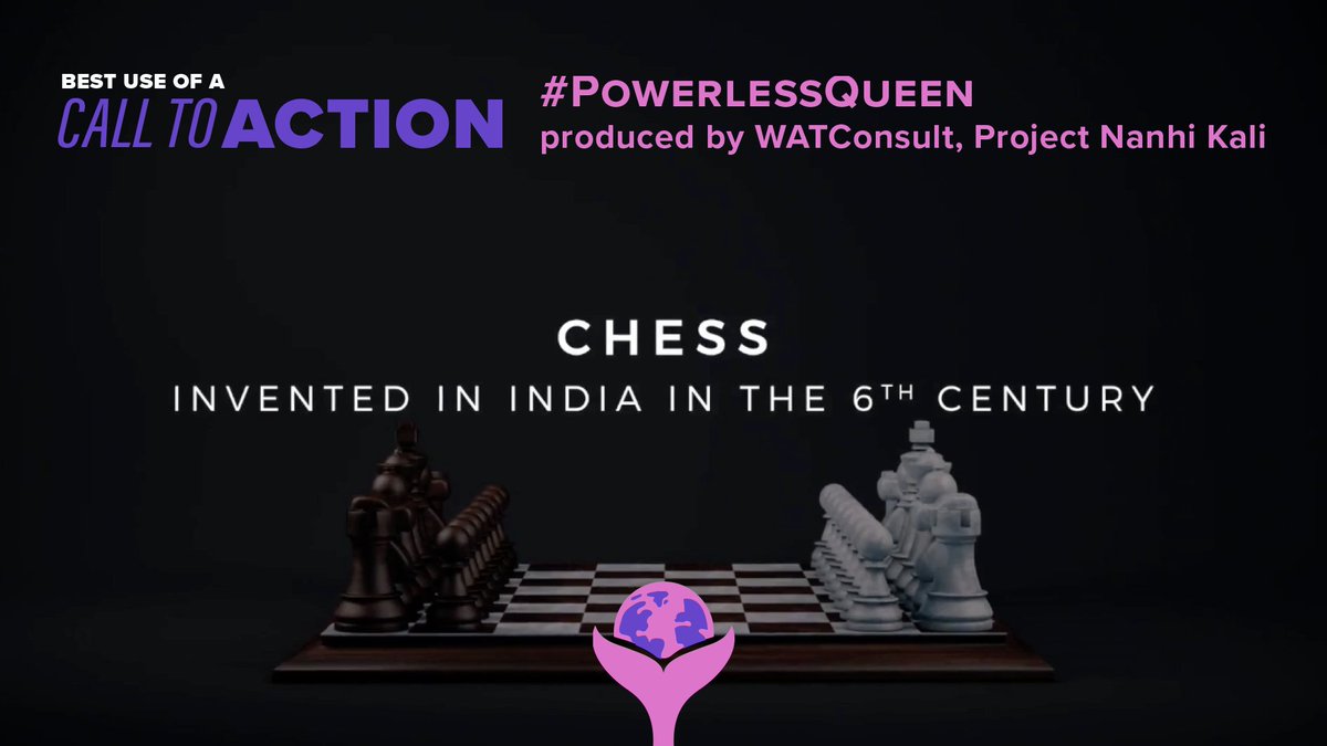 shortyawards's tweet photo. @WATConsult &amp; Project @NanhiKali take home the #ShortyGood win for their "#PowerlessQueen" campaign in the Best use of Call to Action category! 📢
https://t.co/05Fku55T5C https://t.co/BSjyihevxt