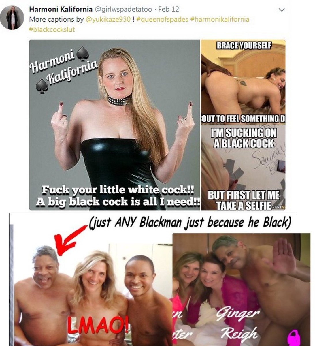 Definitionof5's tweet photo. @ActingMESSIAH @Idgaf_nocare @Staci_Rausch @BLACKISBETTER5 @Rebeccas0ffice @spadesmagazine @SoCalQoS @HotwifeKara @SwingerKitty @racheldomino69 @PresleyStClaire @GingerReigh @Mandy_Monroexxx @kimswallows @Roxy_Dover @luciusfox87 @TeamRQOS @C_Sapphire_SW @girlwspadetatoo @RichardMannProd @RebeccasOffice @LeilaniLeiXxX @DirtySlut4BBC @xxxBabyMxxx @HotwifeTara @ALLie_Sher @Iam_like_psffff @dfwknight @beckyluvcox @LaurenDeWynter @VickiVeronaXXX @DawnMariesDream @TheChristieWett @LaurenStopher @alanaevansxxx @killerCram @MrNuttz2010 @YouLoveHelenaP @just4joyxxx @KarmenKarma @ThrillmongerXXX @dorkydarienxxx @Brandy4BBC @MaddySinclairXX @TiffaniTeaseXXX @MandiXXXMcGraw @gaslut4bbc @Jnette1118 Definition of a RACIST is SOMEONE who JUDGES on "SKIN COLOR" &amp; NOT on Individual Basis or character or "Manhood" ...Just skin Color https://t.co/GYulupETZe