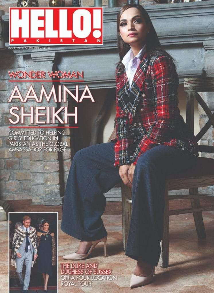 supportLollywud's tweet photo. #Cake actress #AaminaSheikh ruling this #HelloPakistan's cover like a Boss. https://t.co/Js4pg0bwAl