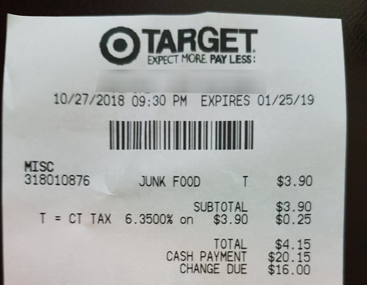 stephbvargas's tweet photo. The awkward moment went Target calls you out on your last purchase.😅 https://t.co/tKJGgIlVAJ
