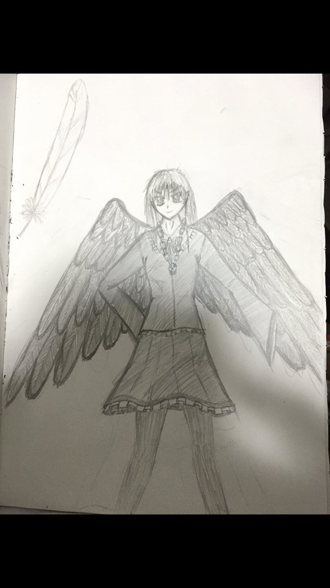 黒歴史漁ったせいで思い出してしまった。
高校二年の夏ごろ初めて描いたイラスト....漆黒の翼に髑髏のネッレス、黒い太陽(?)。
高校二年にして厨二病...ジャスティス...(適当) 
