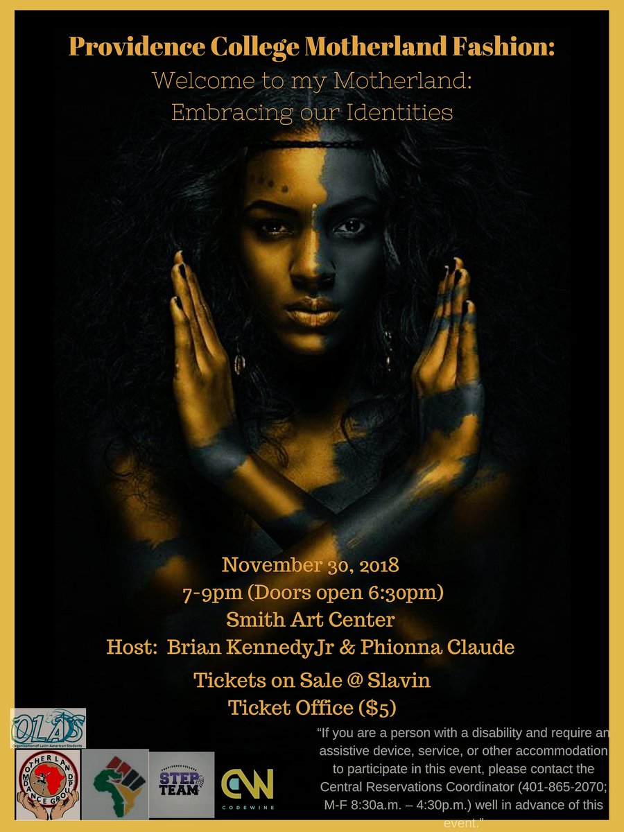 PCMotherland's tweet photo. ANNUAL FASHION SHOW: SAVE THE DATE: Nov 30th! Doors open 6:30. Show starts @ 7pm. $5(Show) (Get tickets at the show or Slavin Ticket Office).After-Bash $3. Come enjoy a great show music by @codewine_  and performances!!!! PS: Two Forms of ID; College ID &amp; Valid ID https://t.co/5yeE65A0zh