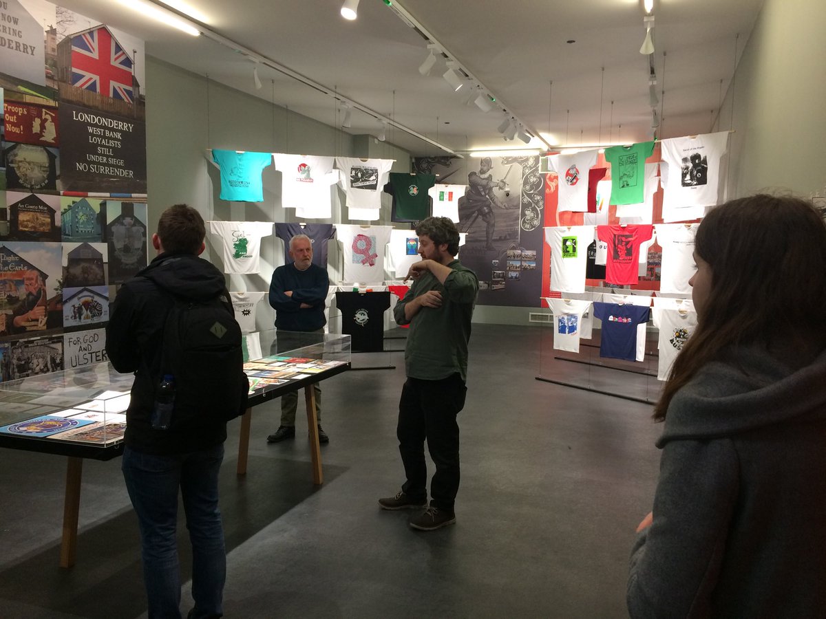 MuseumStudiesUU's tweet photo. More of Speeches, Strikes and Struggles @dcsdcouncil @NerveVisual #CuratingConflict. Visited today with #MAmuseumsUU ⁦@UlsterUni⁩ Thank you Ronan. https://t.co/hnv4zS8HWw