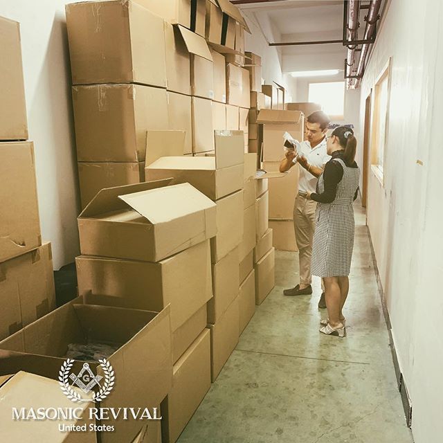 masonicrevival's tweet photo. This is what 24,000 caps look like. Stay tuned to see the upcoming new styles! #masonicrevival https://t.co/daBfHm5Ch3