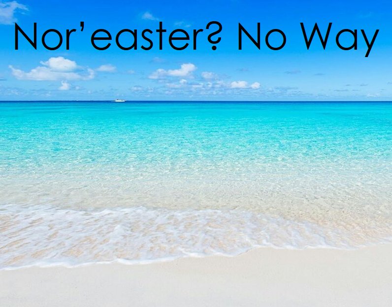 Nor’easter? No Way, Book your Winter Sun Vacation in Turks &amp; Caicos.

#turksandcaicos #vacationrentals #Caribbean #snorkeling #summer #travel #beach #noreaster