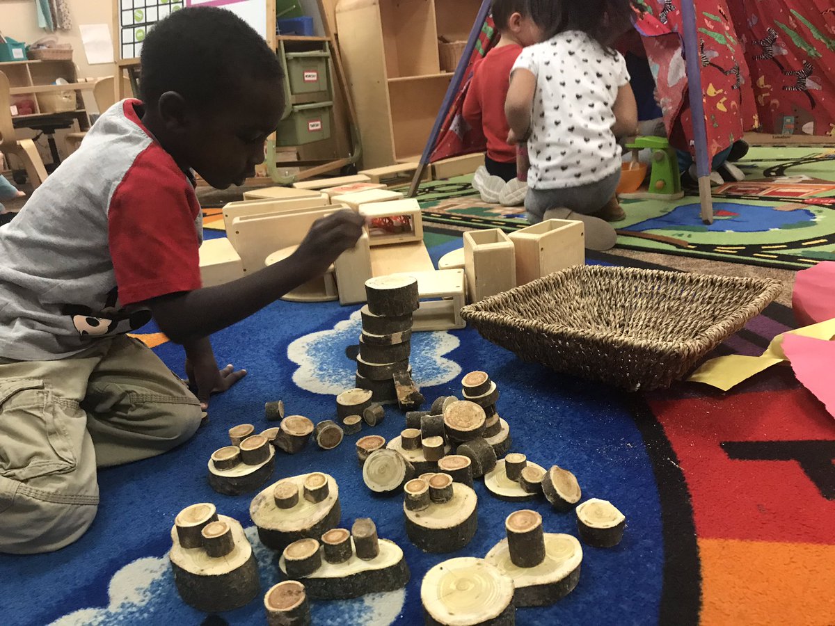 MrsFlenthrope's tweet photo. Brought some nature inside this week! #whoneedsfancyblocks #naturalmaterials @StJosephSchools @SJSDOakGrove https://t.co/49pJonozO6
